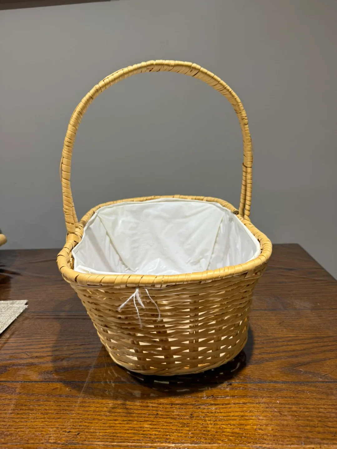Wicker Basket with Handle thumbnail