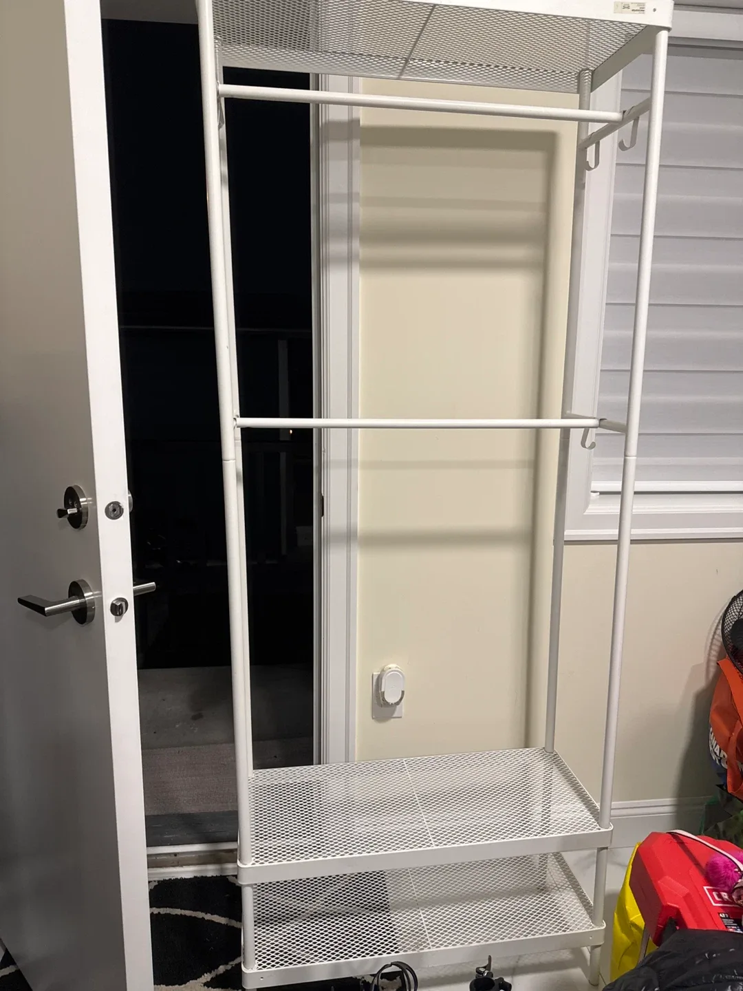 IKEA RIGGA Clothes Rack - White thumbnail