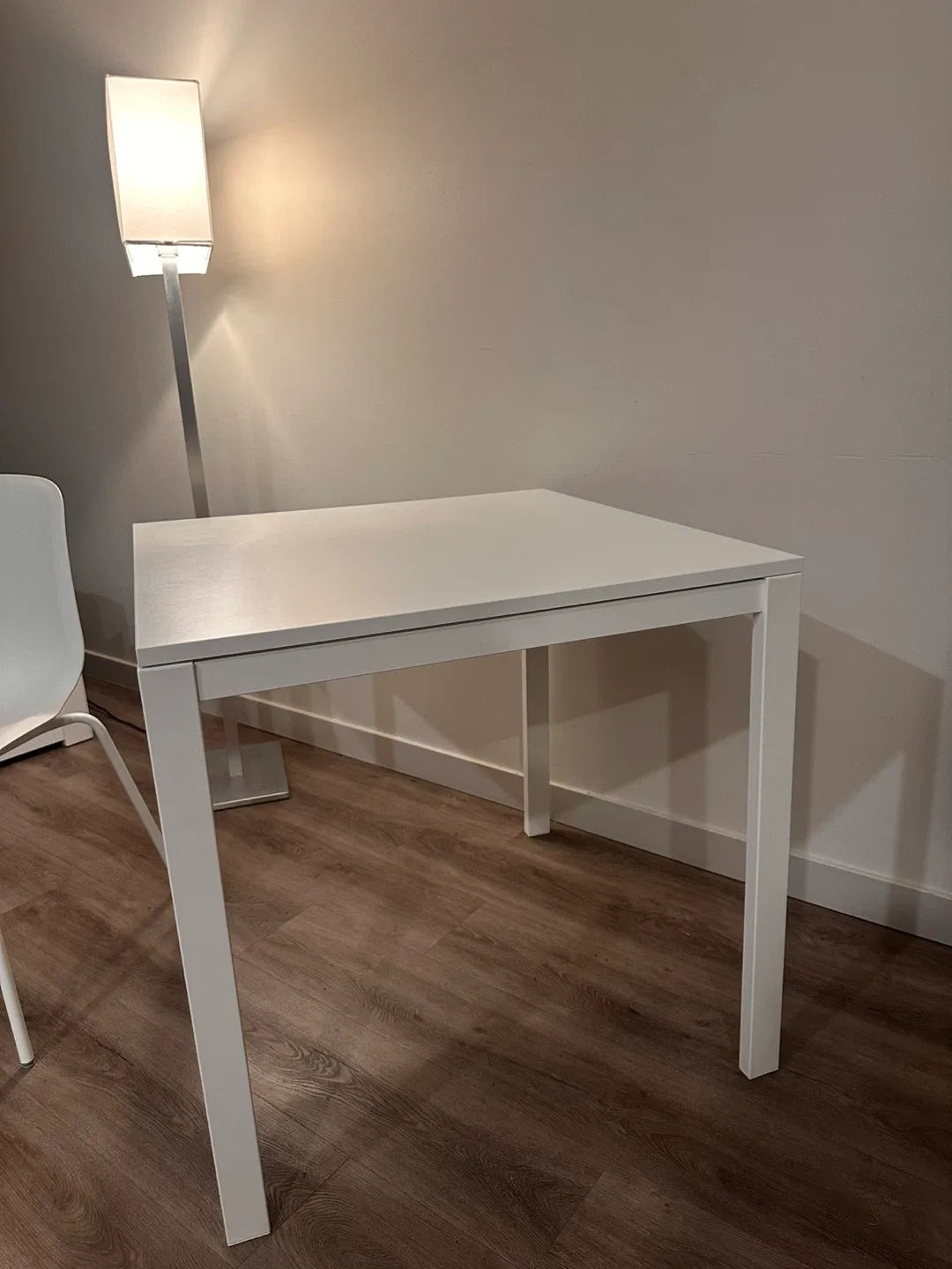 IKEA White Square Dining Table - 29 1/2" image indicator(2)