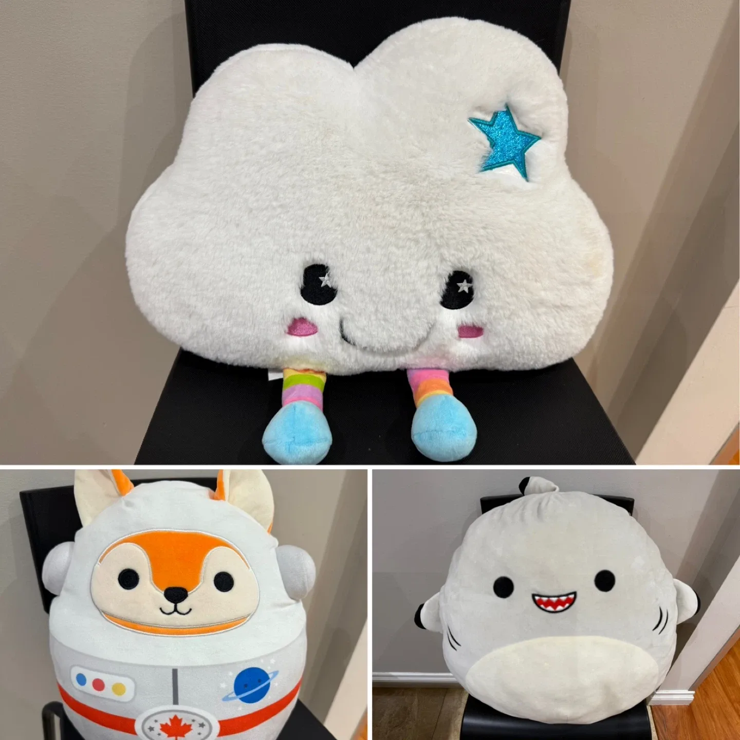 Plush Toys - Cloud, Fox, Shark thumbnail