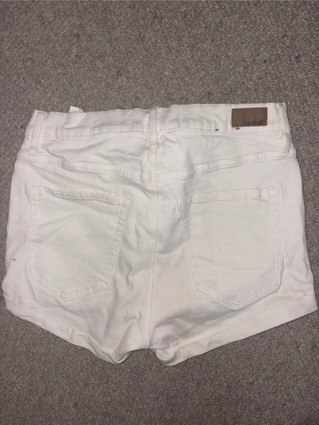 Garage White Denim Shorts - Size 9 - photo 4