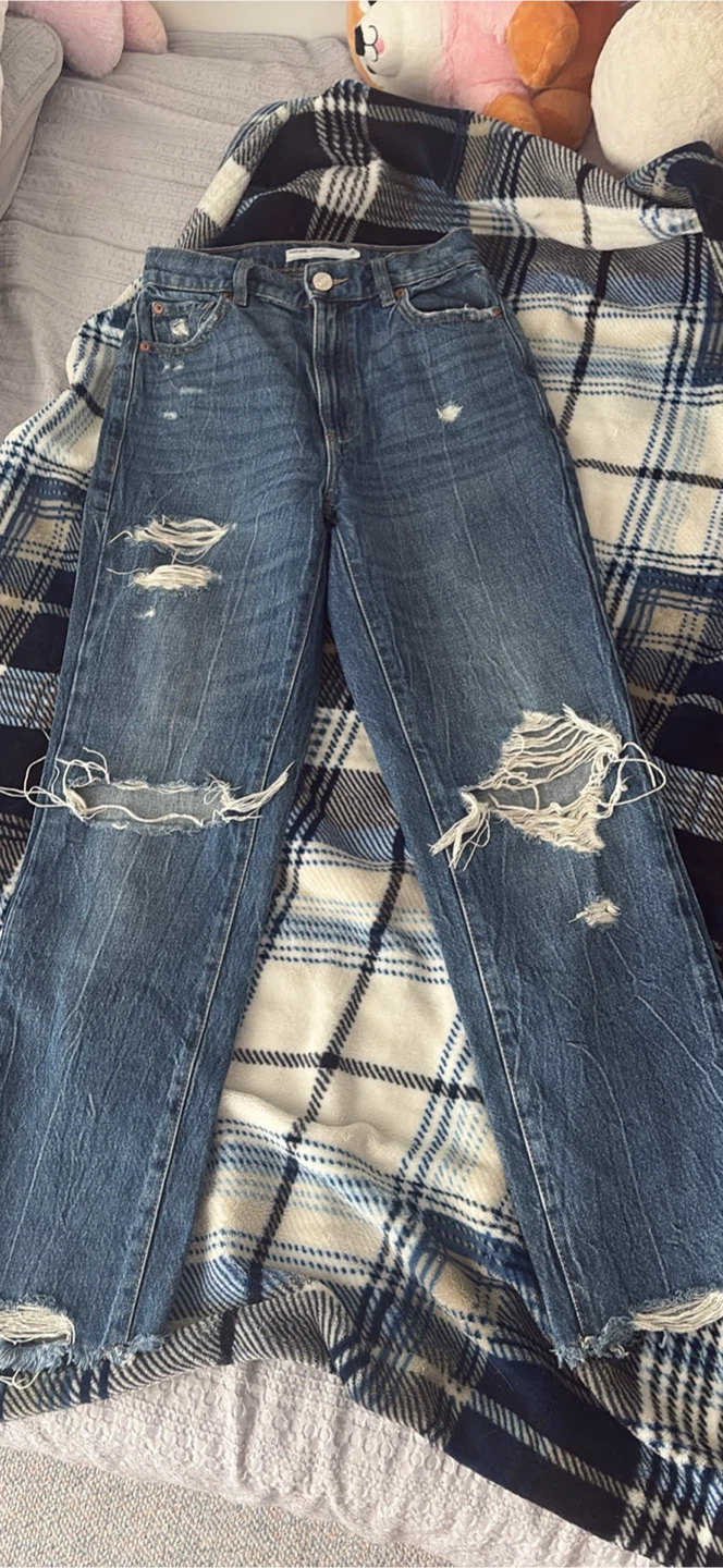 Topshop Distressed Jeans garage