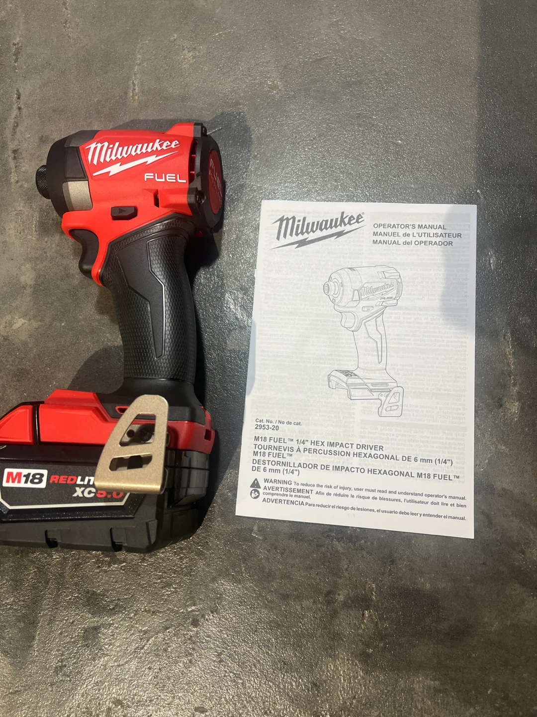 Milwaukee M18 FUEL 1/4" Hex Impact Driver Kit