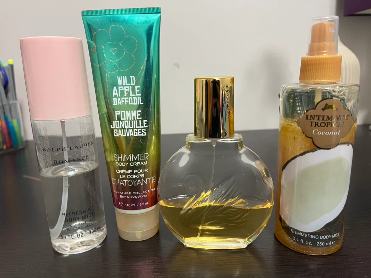 perfumes, mists, and lotion