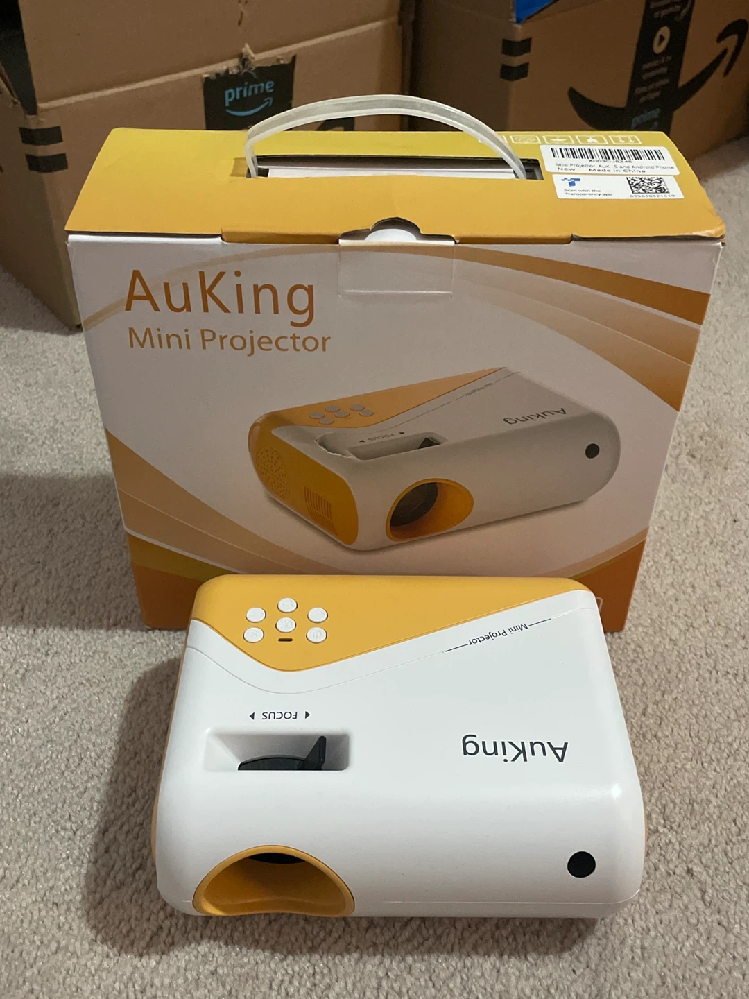 AuKing Mini Projector with Box