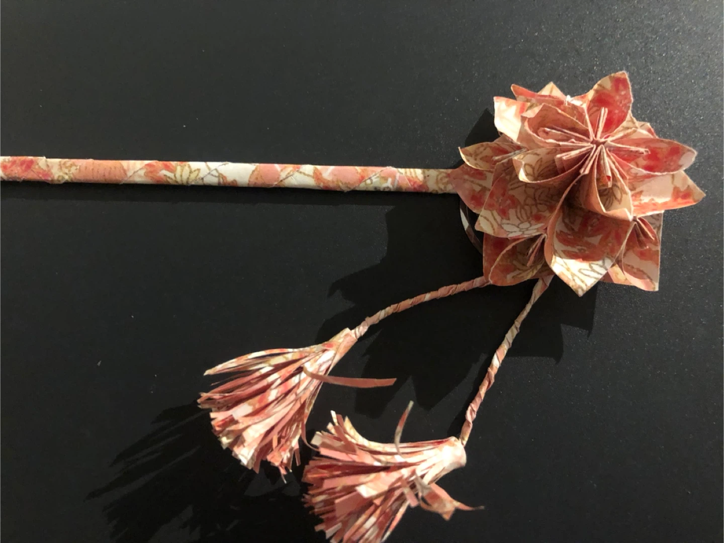 Handmade Origami Flower Hair Accessory