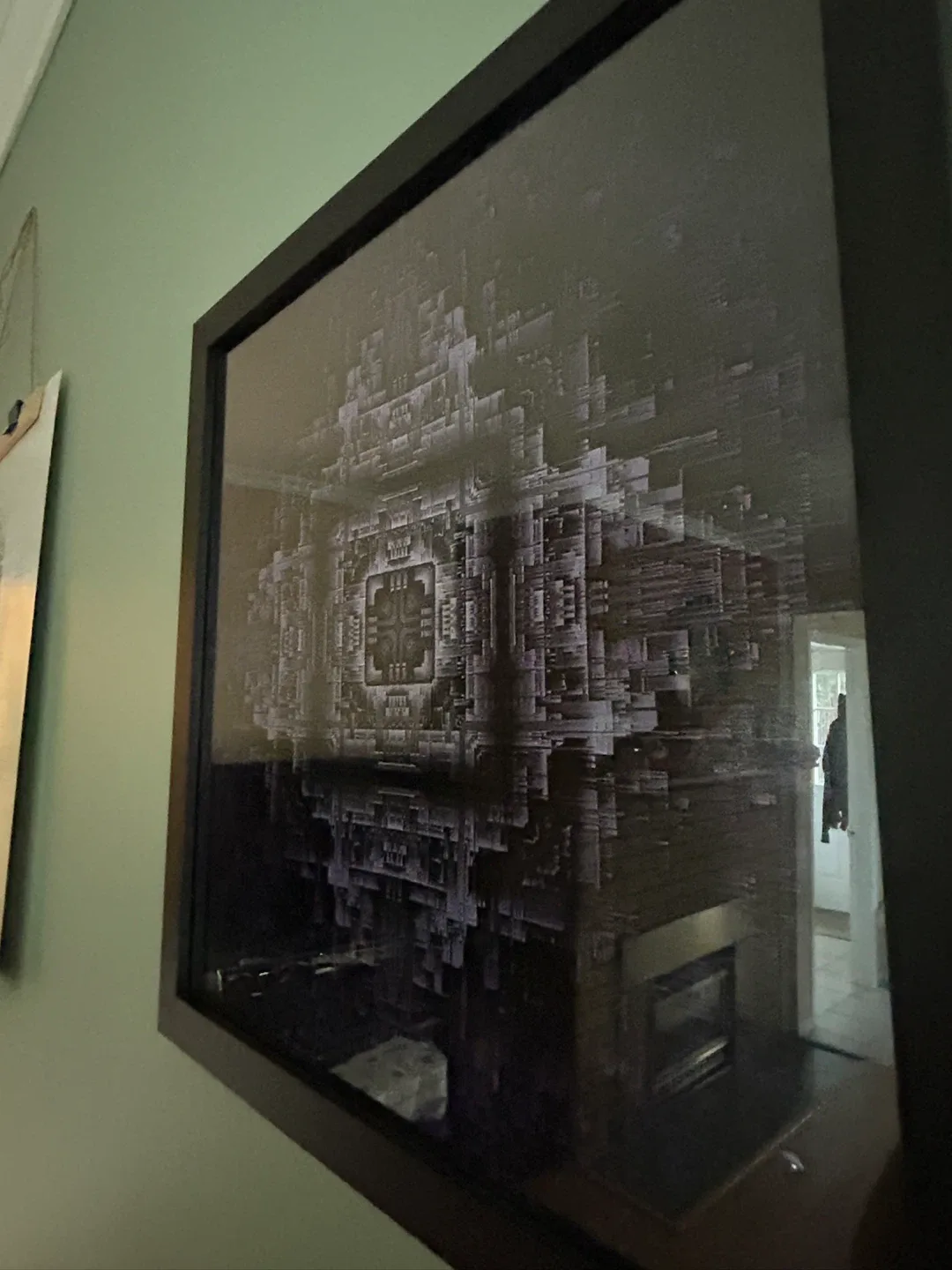 Framed Abstract Art Print - 13x13 image indicator(3)