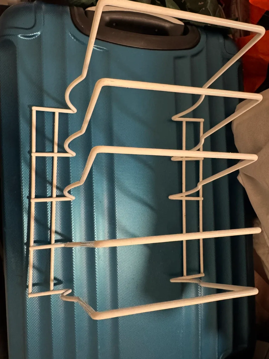 White Metal Shelf Organizer thumbnail