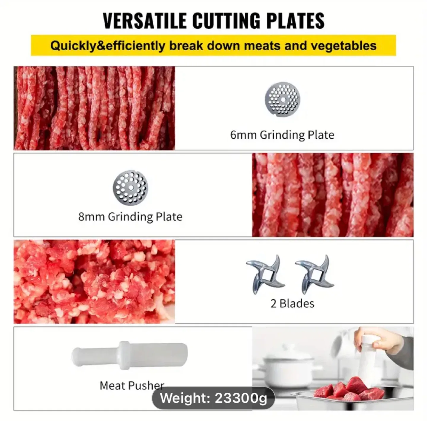 VEVOR Commercial Meat Grinder image indicator(5)