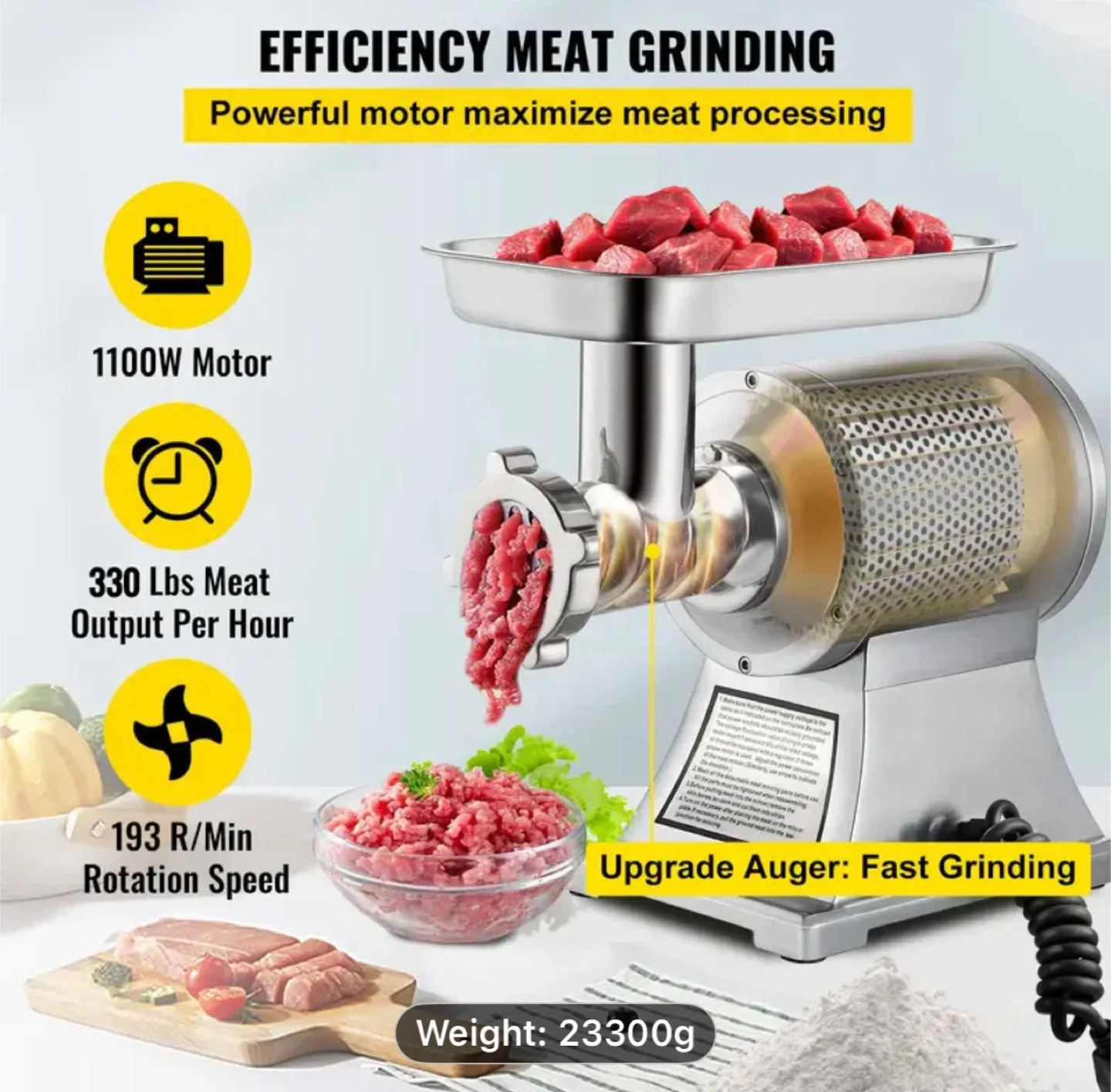 VEVOR Commercial Meat Grinder image indicator(4)