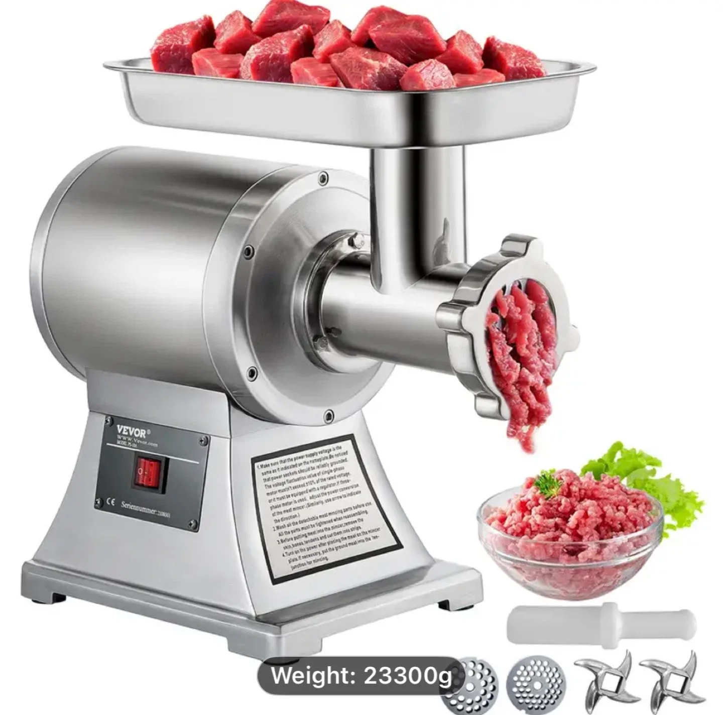 VEVOR Commercial Meat Grinder image indicator(10)