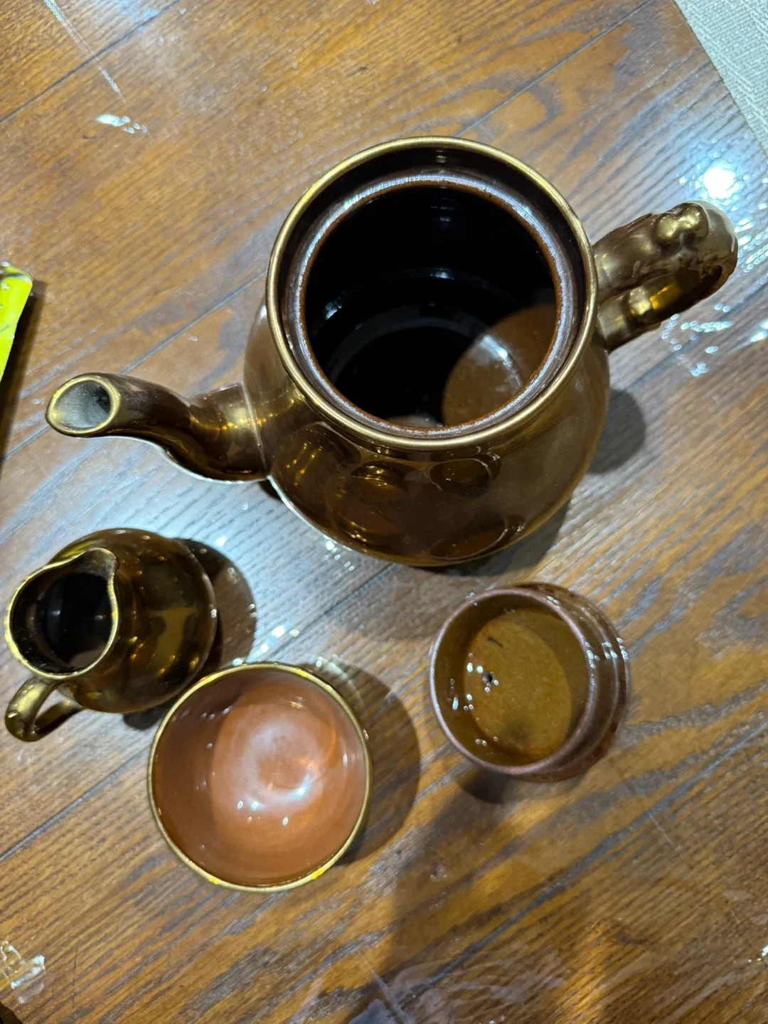 Vintage Gold Teapot Set – Gibson & Sons, Made in England image indicator(7)