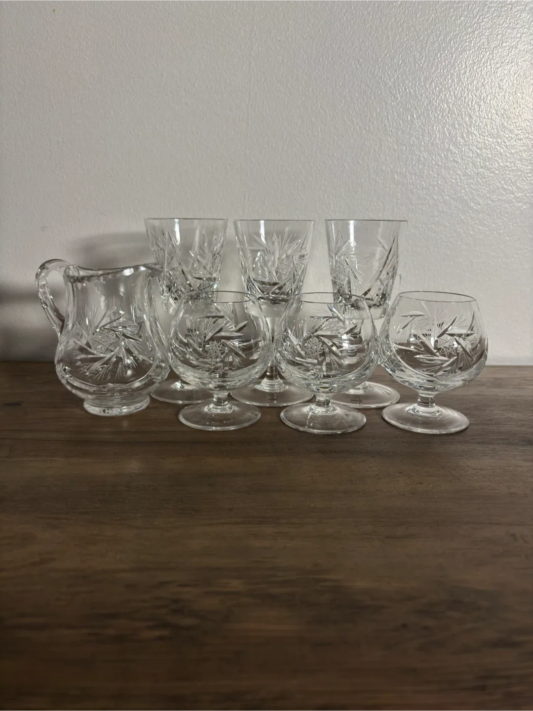 Crystal Glassware Set Pinwheel Design - Make It Yours! image indicator(2)