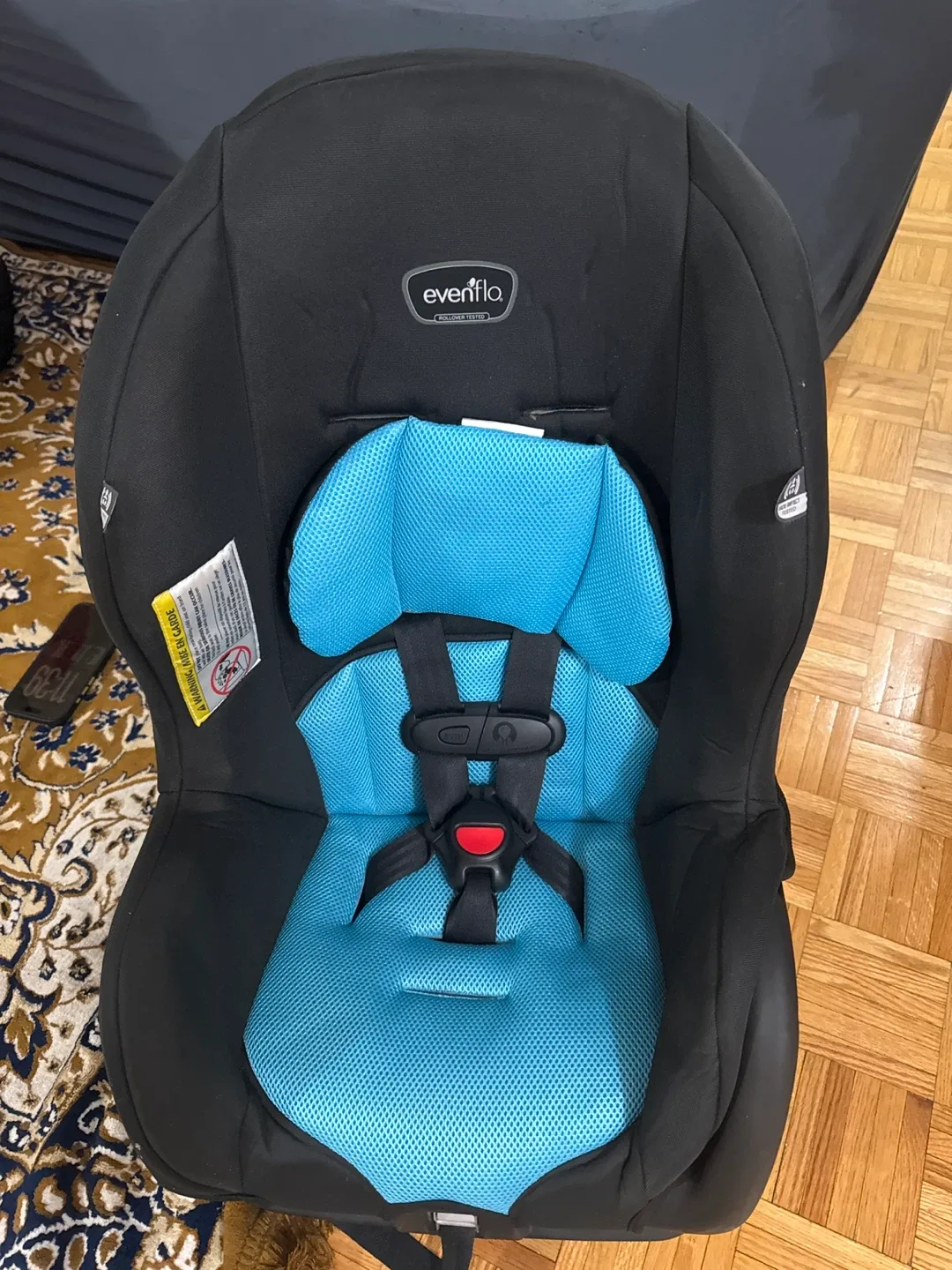 Evenflo Car Seat - Black & Blue