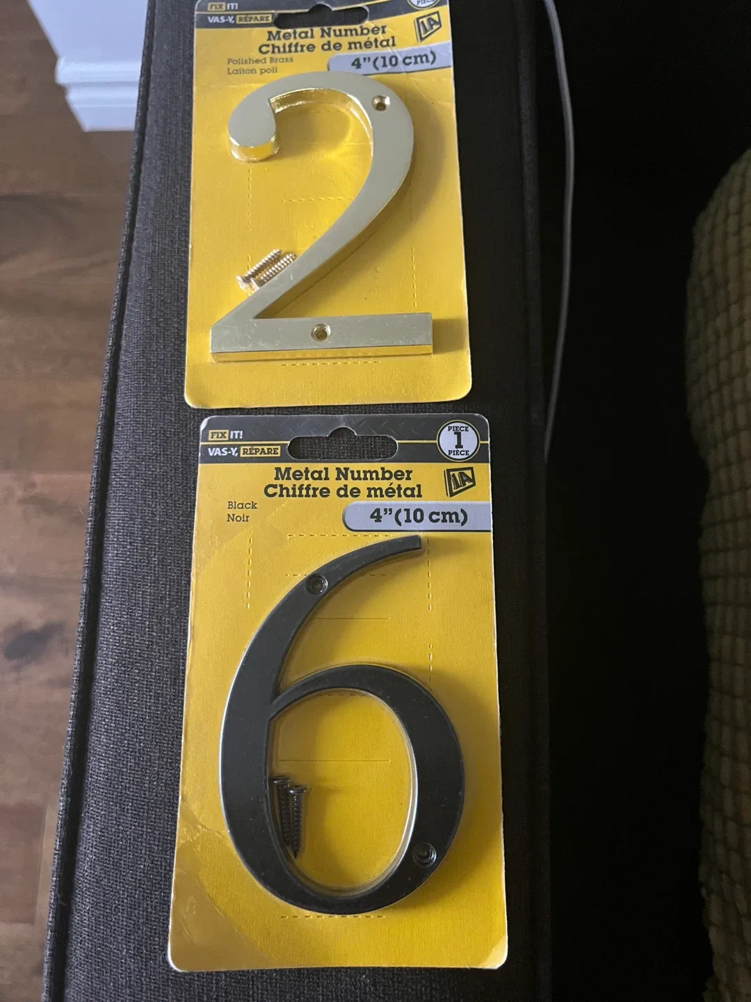 FIX IT Metal Numbers 2 and 6  - 4 inch ( $2 each) thumbnail