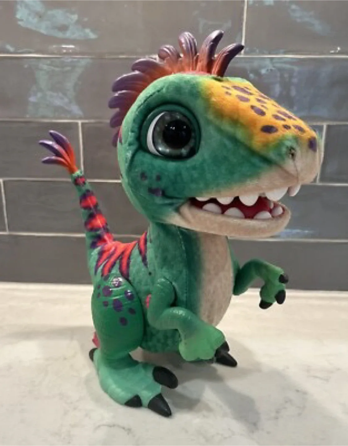 FurReal Friends MUNCHIN T-Rex Dinosaur Interactive Plush Toy 12"