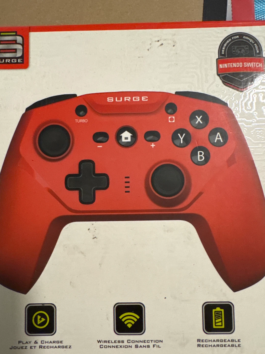 Surge Switchpad Wireless Controller - Red