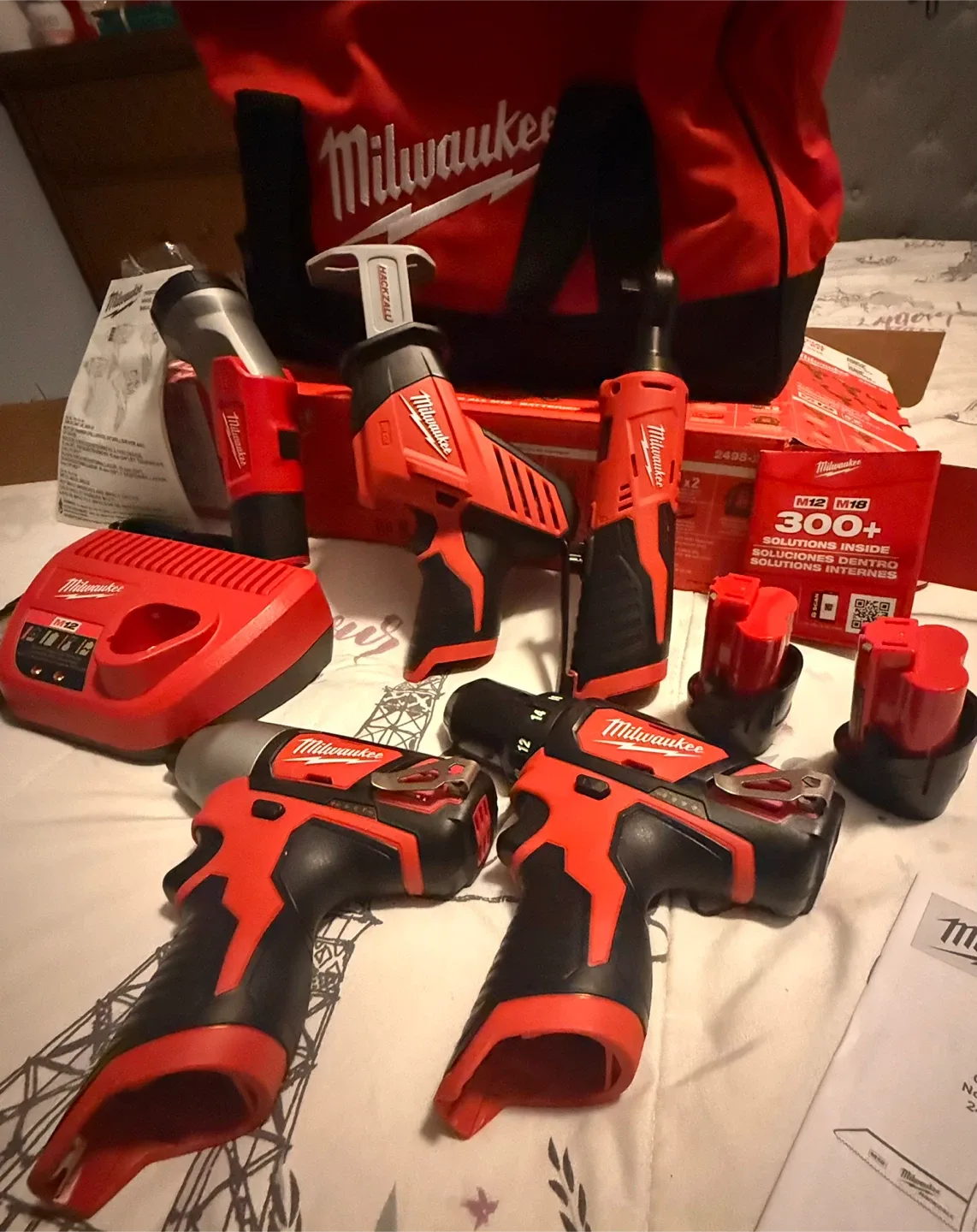 Milwaukee M12 Cordless 6-Tool Combo Kit - Like New!