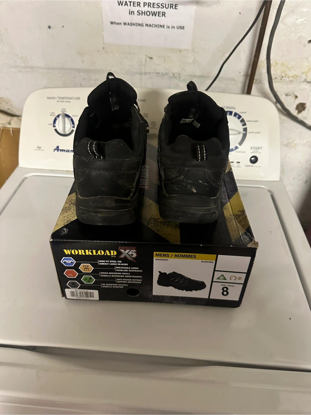 Workload X6 Black Work Boots - Size 8 - photo 2