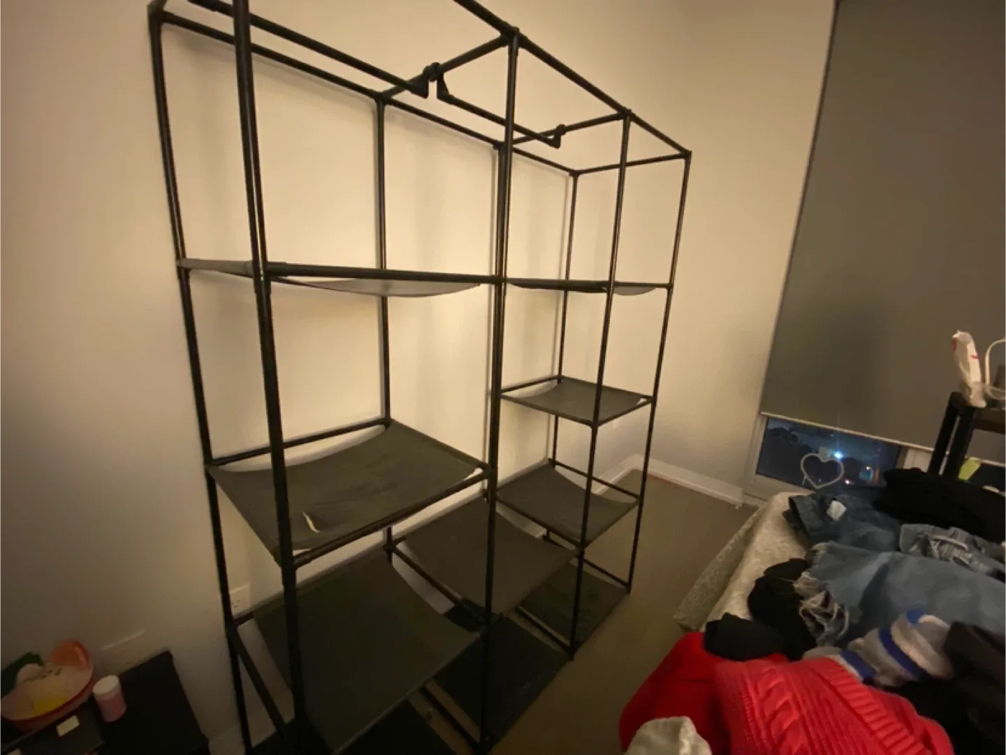 Black Metal Frame Shelf Unit image indicator(4)