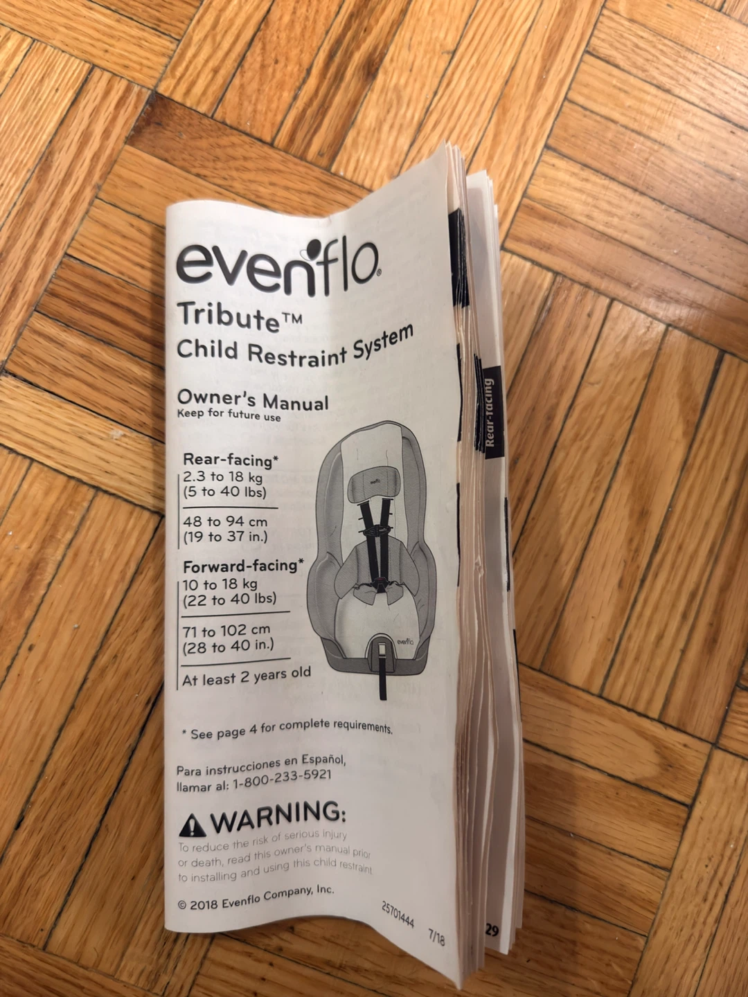 Evenflo Tribute Child Restraint System - photo 4