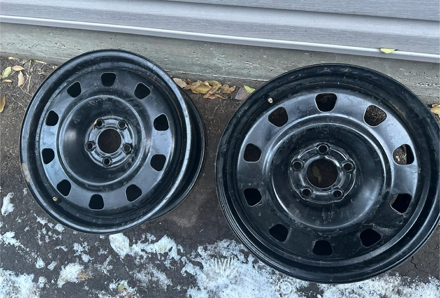 Set of 4 Black Steel Wheels size 17 - photo 4