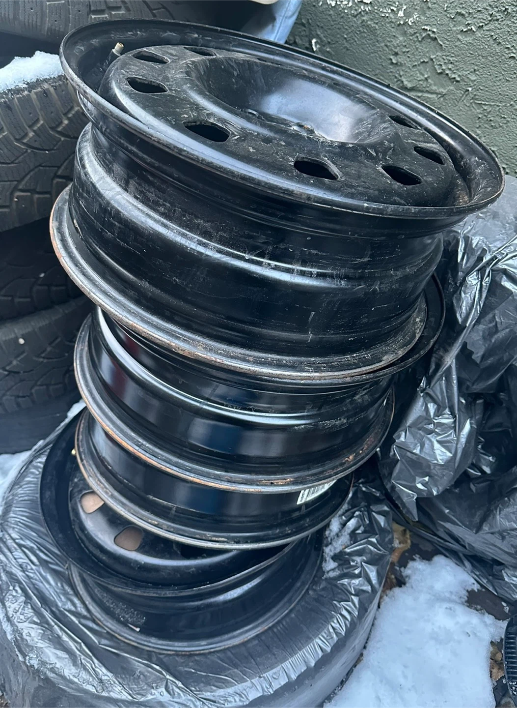 Set of 4 Black Steel Wheels size 17 - photo 2