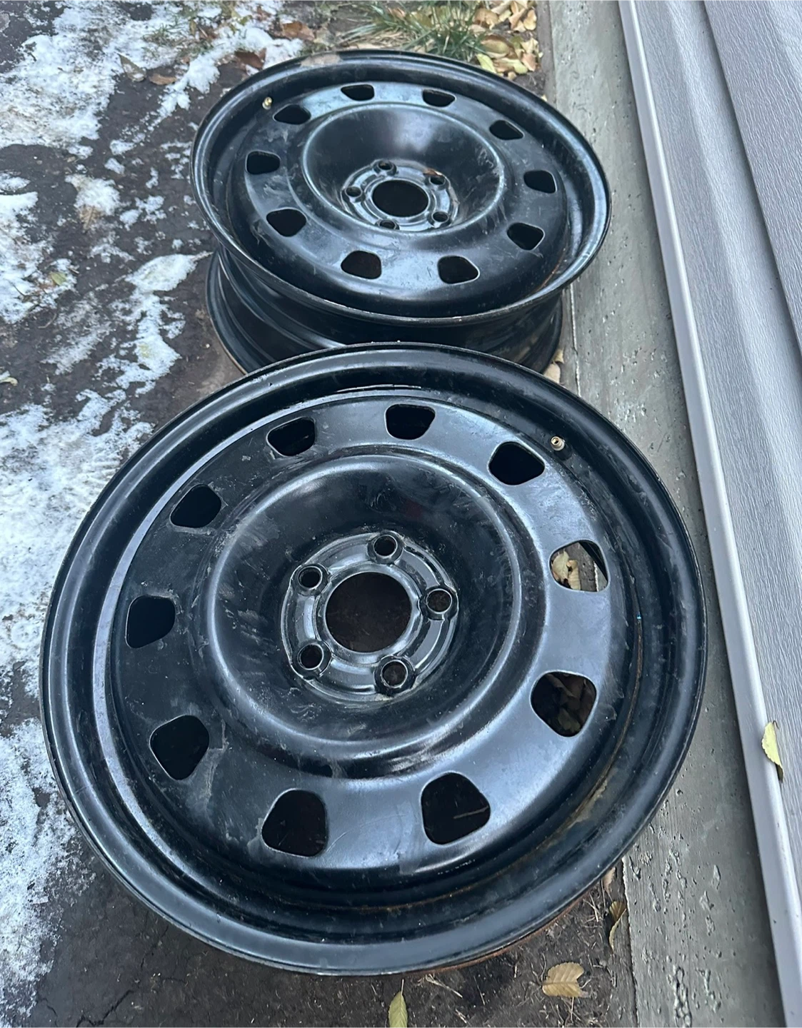Set of 4 Black Steel Wheels size 17 - photo 3