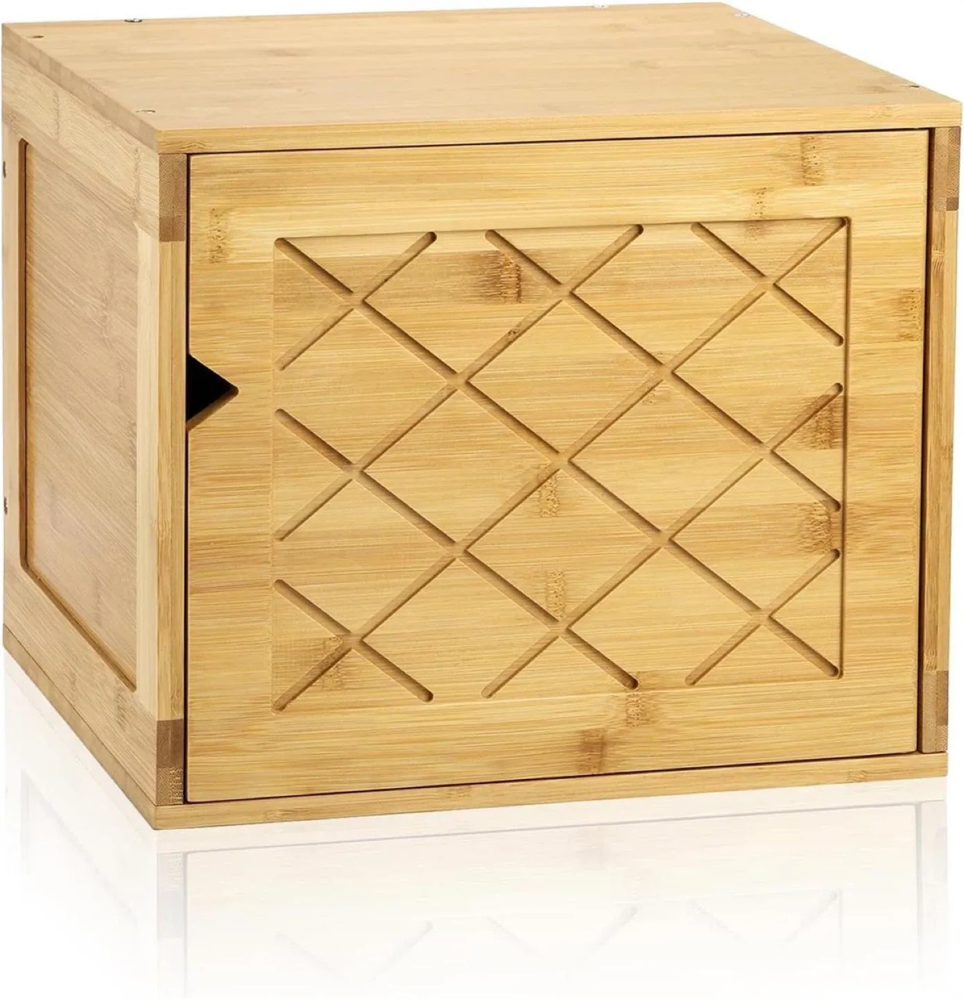Bamboo Storage Cube with Door