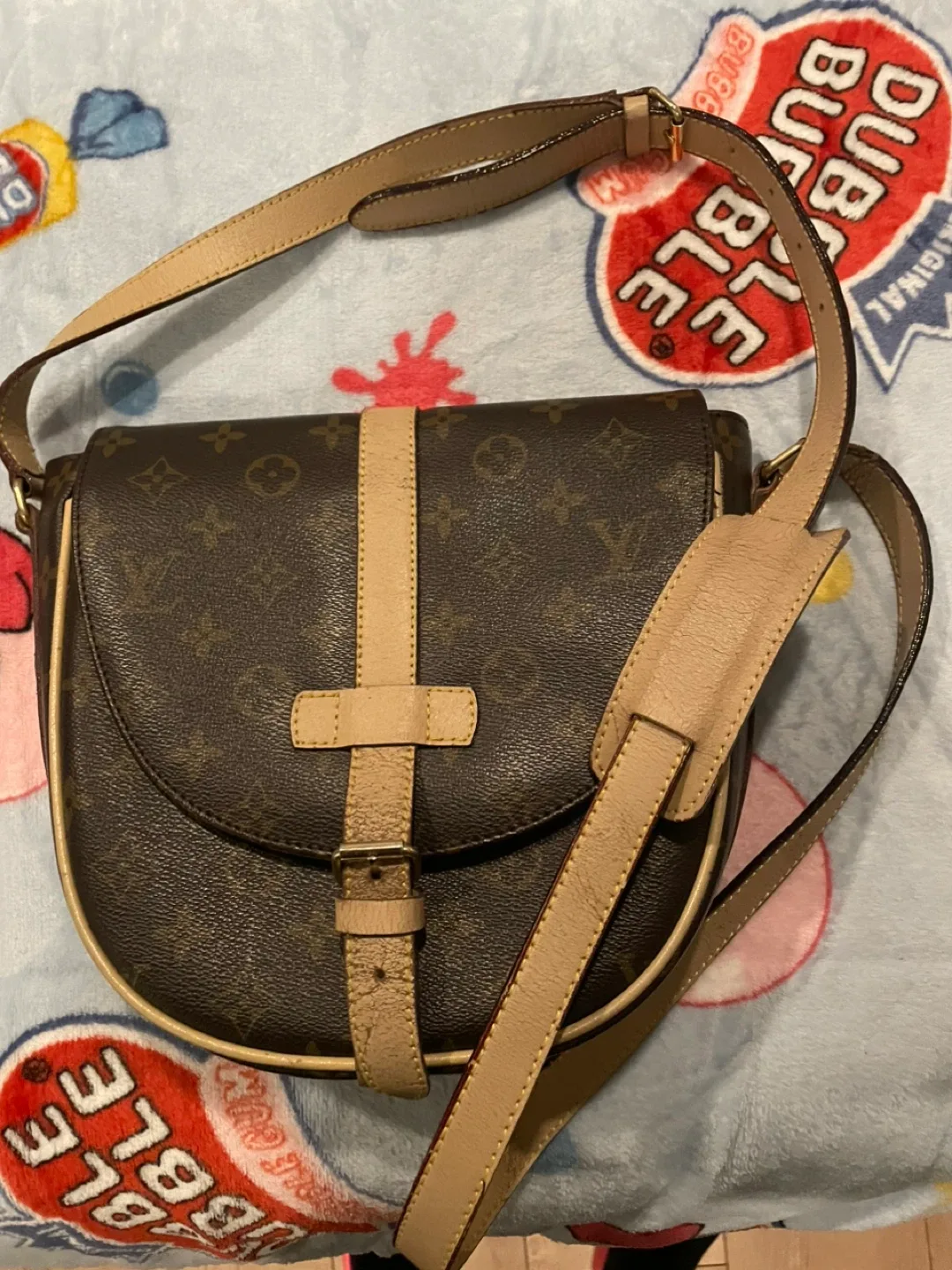 Louis Vuitton Monogram Brown Leather Crossbody Bag