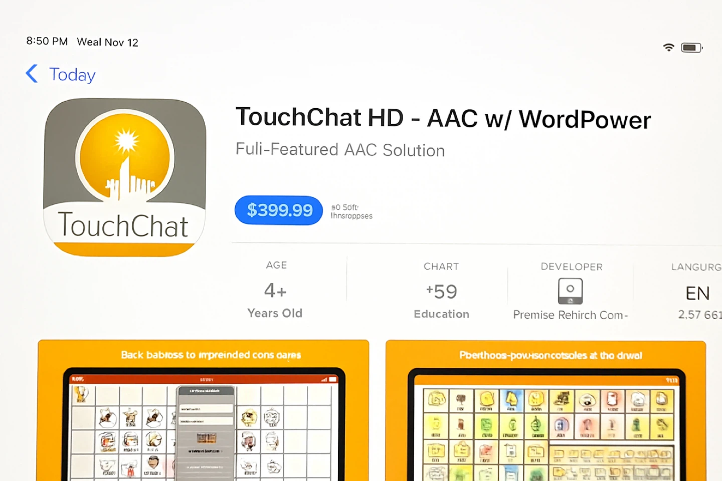 TouchChat HD - AAC w/ WordPower App for iPad - photo 4