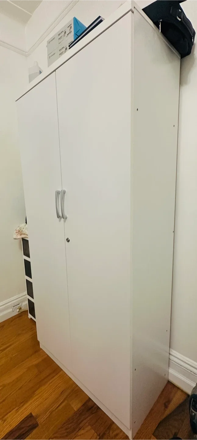 White Wardrobe Cabinet image indicator(2)