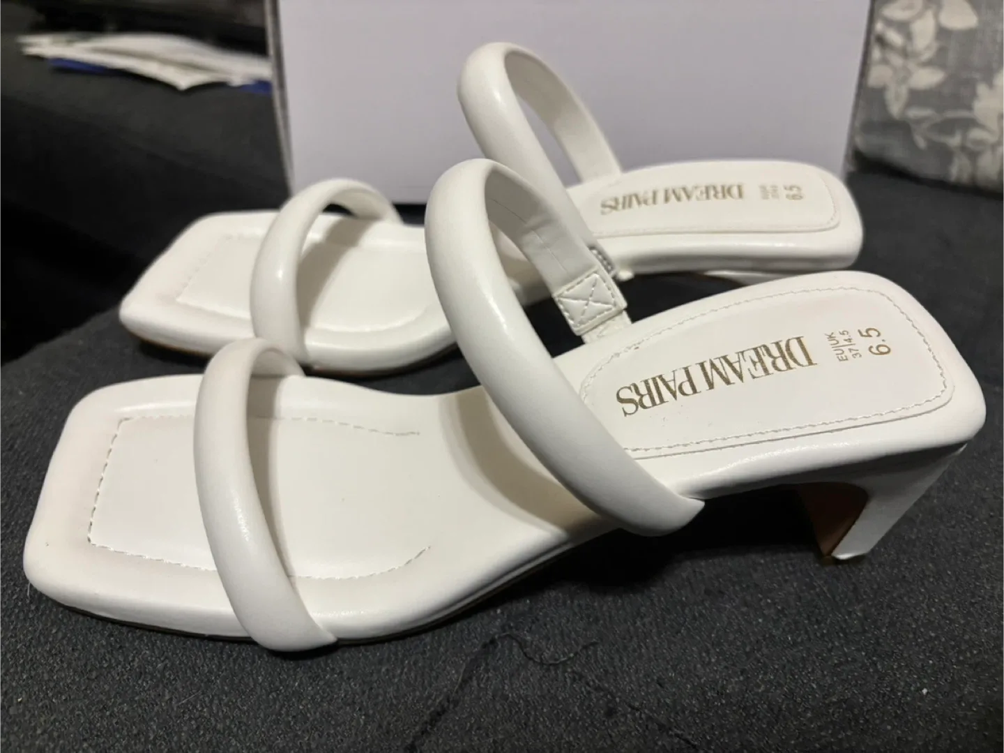 Dream Pairs White Heels - Size 6.5 image indicator(4)