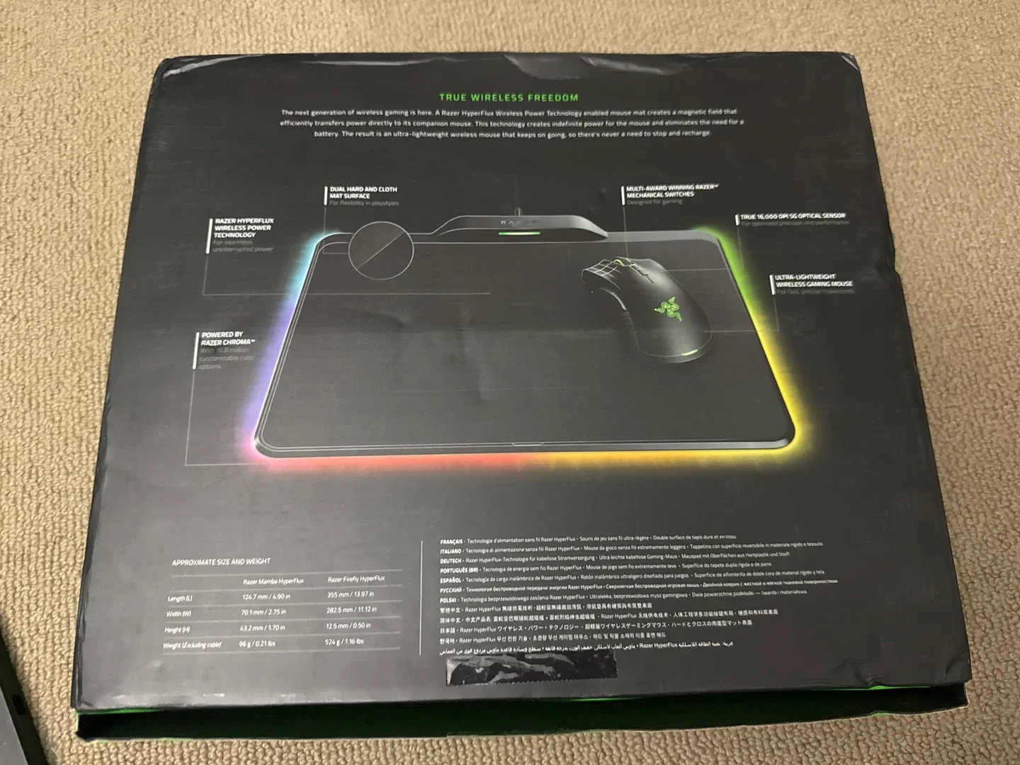 Razer Mamba + Firefly Hyperflux Gaming Mouse & Pad - New image indicator(5)