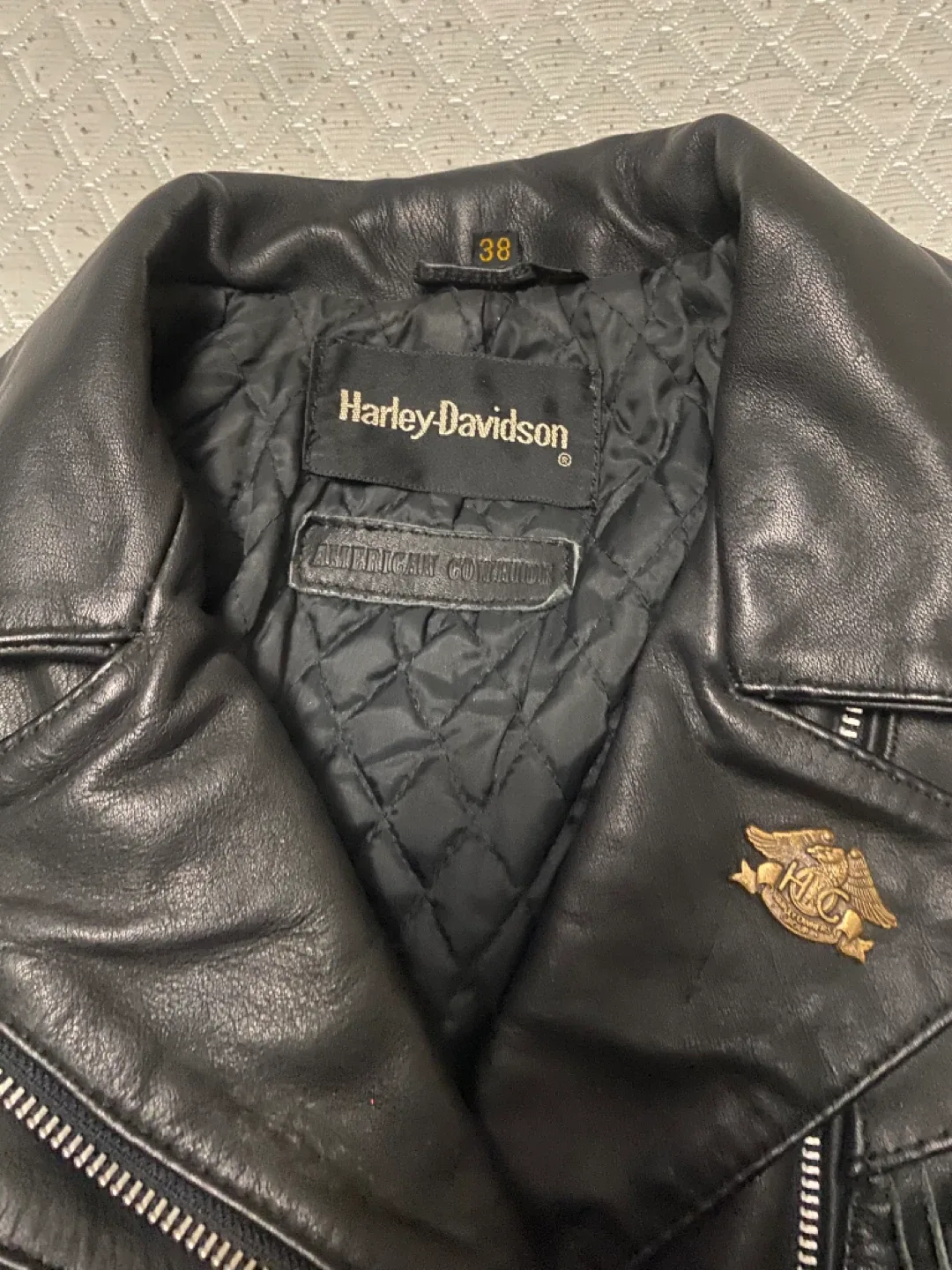 Harley-Davidson Leather Fringe Jacket Size 38 image indicator(2)