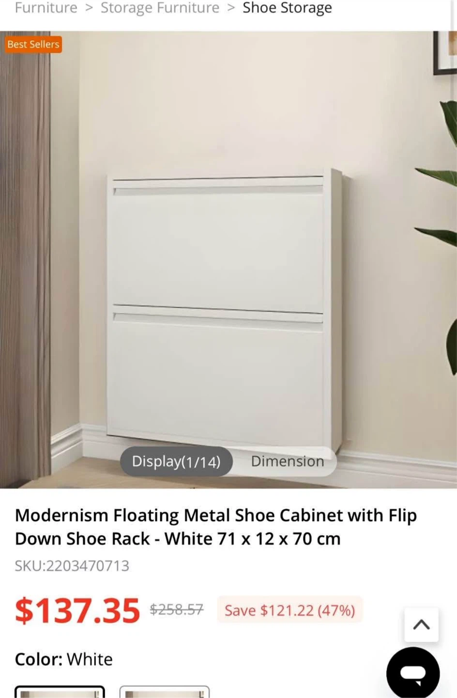 Shoe Rack - White