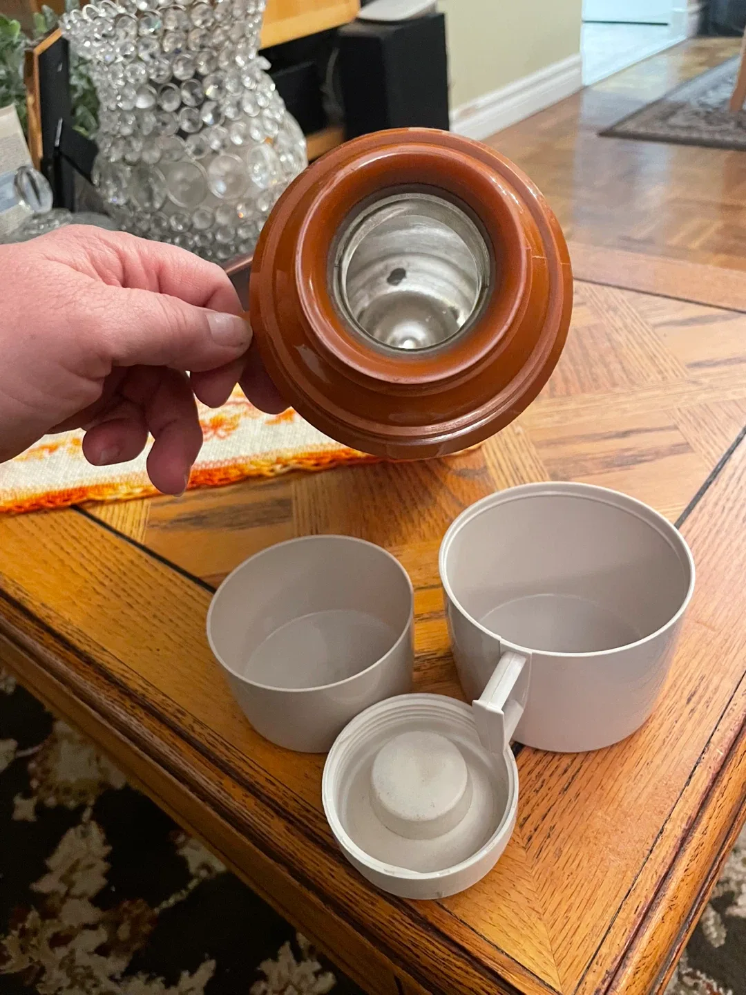 Vintage Thermos with Cups