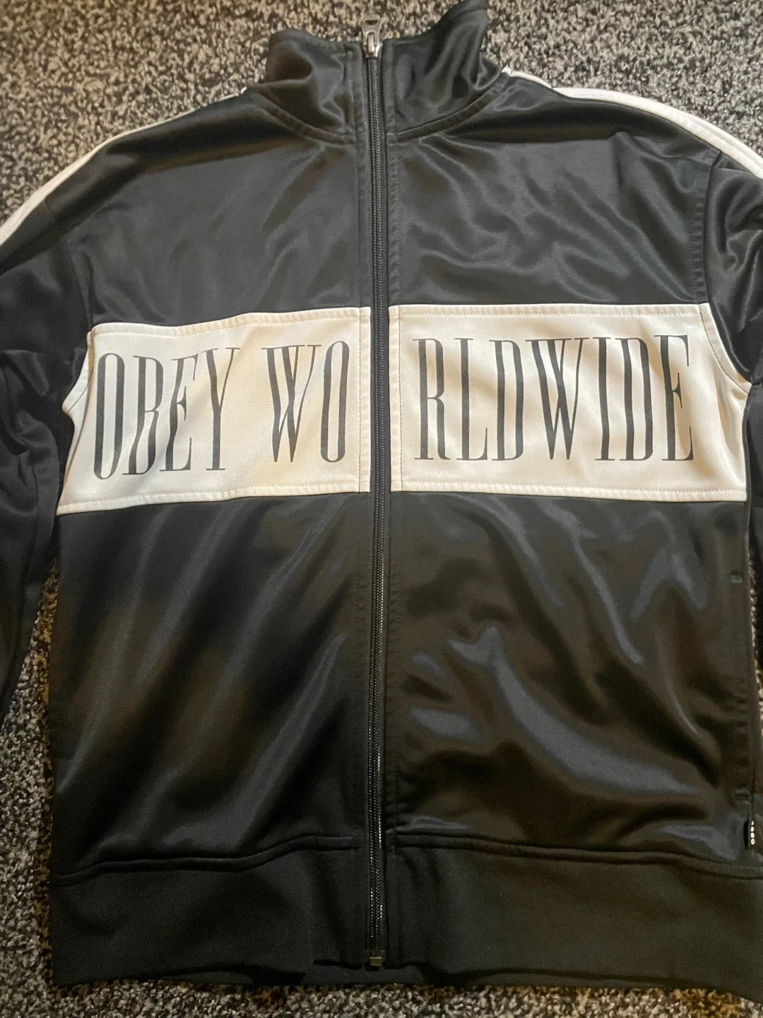Obey Worldwide Black Track Jacket image indicator(2)
