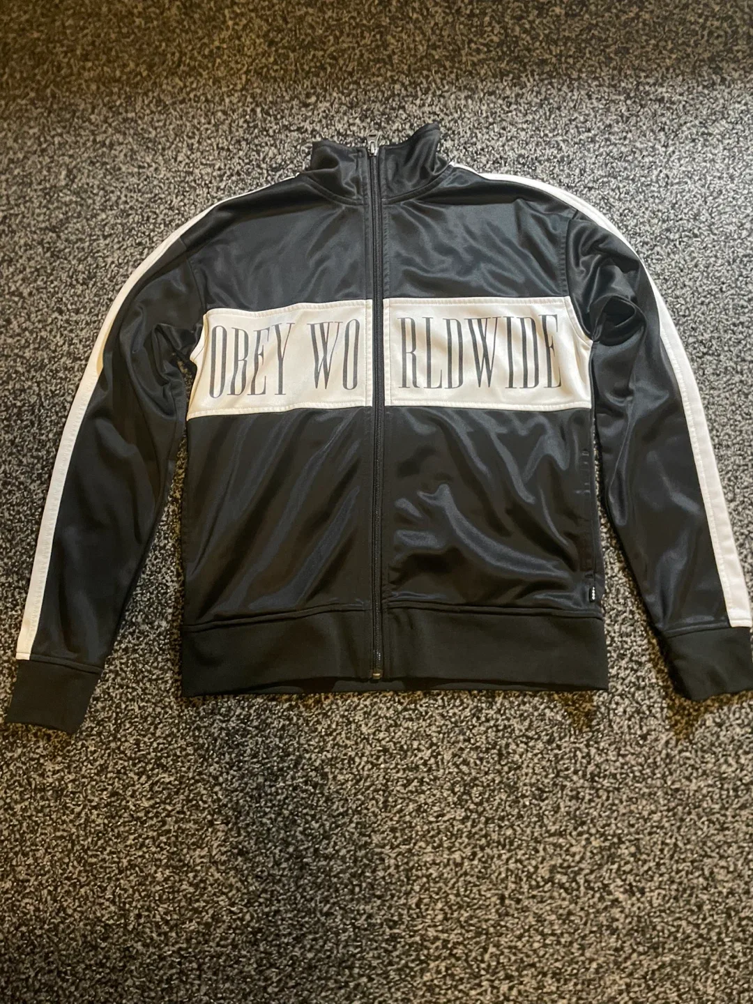 Obey Worldwide Black Track Jacket thumbnail