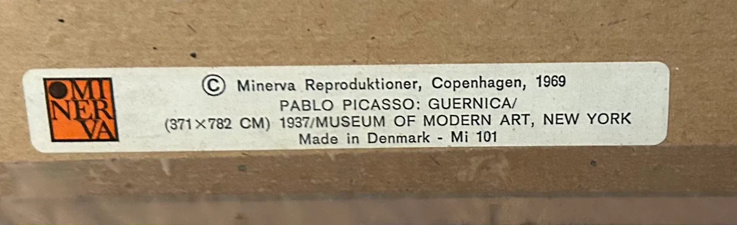 PABLO PICASSO: GUERNICA, Minerva Reproduktioner , Copenhagen image indicator(5)
