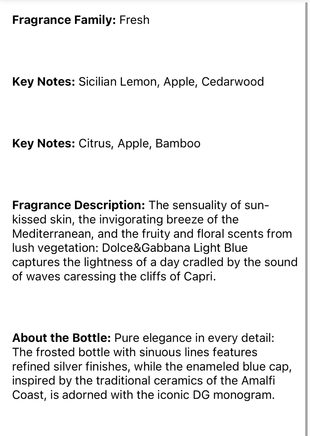 Dolce&Gabbana Light Blue Perfume - photo 3