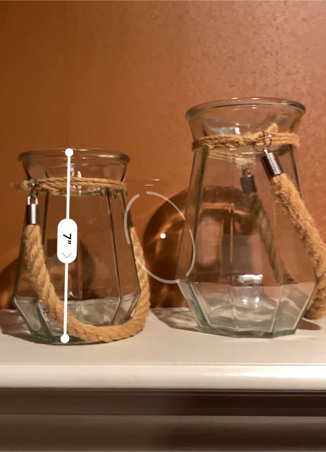 Glass Vase Set with Rope Detail - photo 2