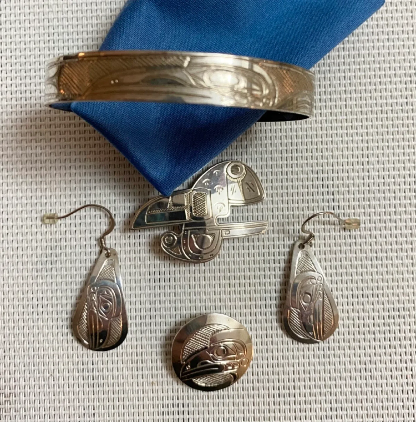 Silver Lattimer Gallery Indigenous Jewellery Set thumbnail