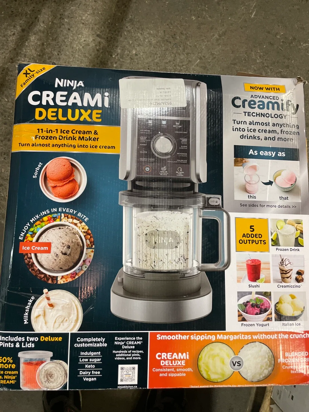 Ninja CREAMi Deluxe 11-in-1 Ice Cream & Frozen Drink Maker thumbnail