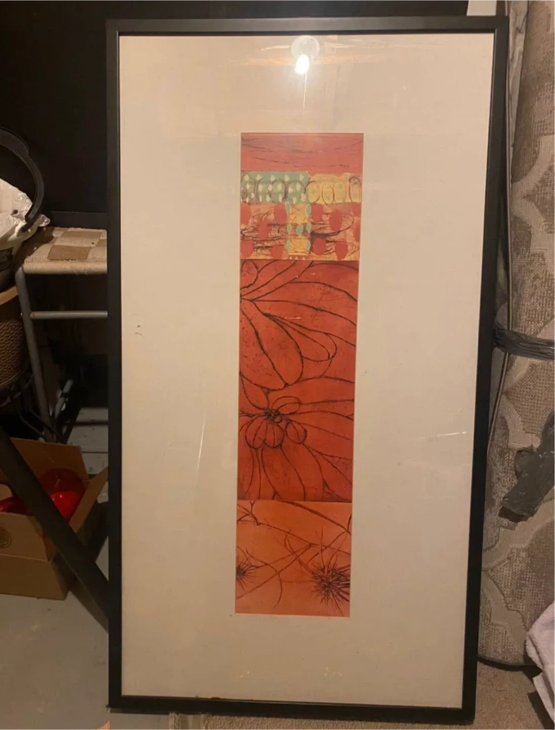 Framed Floral Print Wall Art