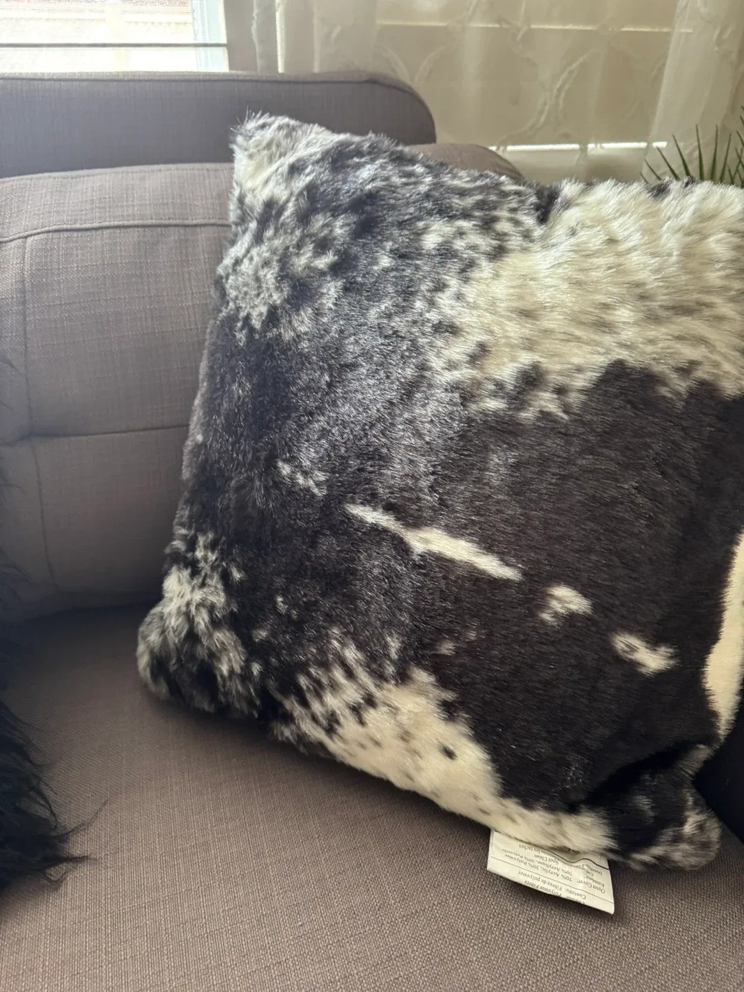 Fur Throw Pillow & Zebra Rug image indicator(3)