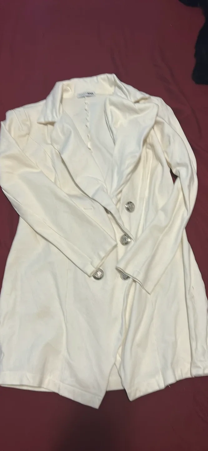 Fashion Nova White Blazer Dress thumbnail