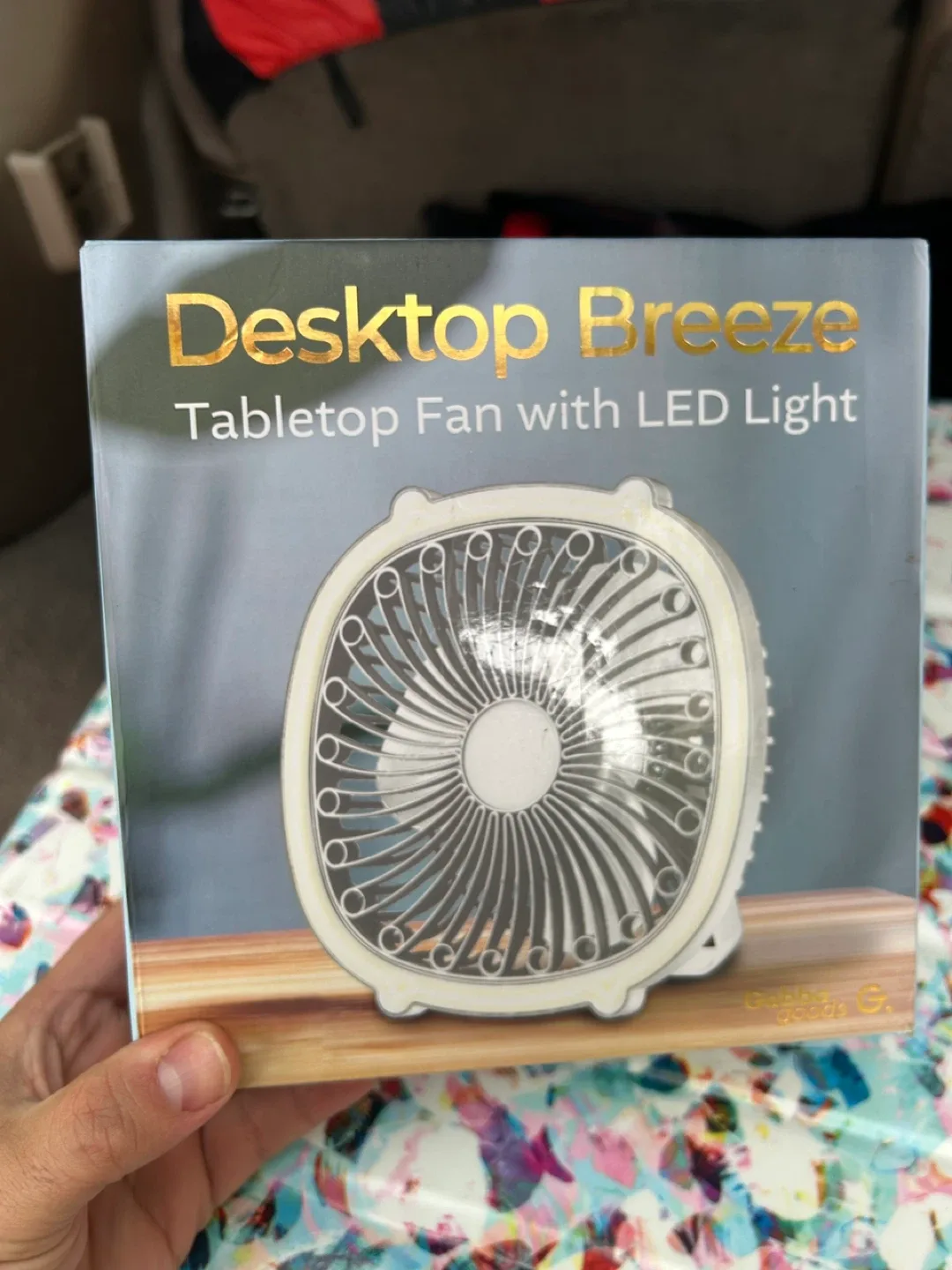 Desktop Breeze Tabletop Fan with LED Light