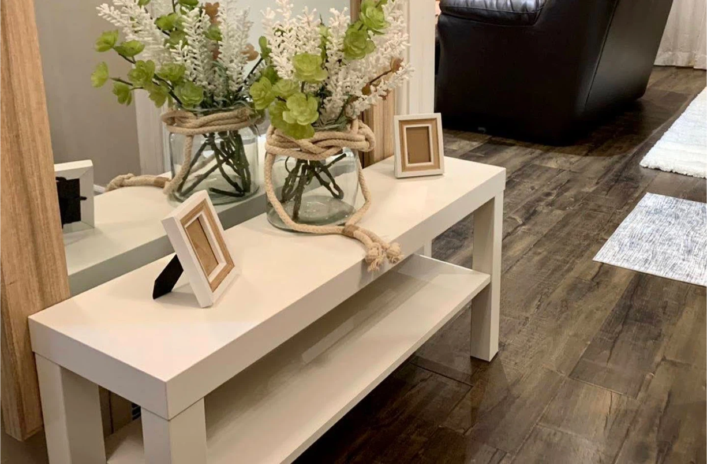 Ikea White Shelf/Bench