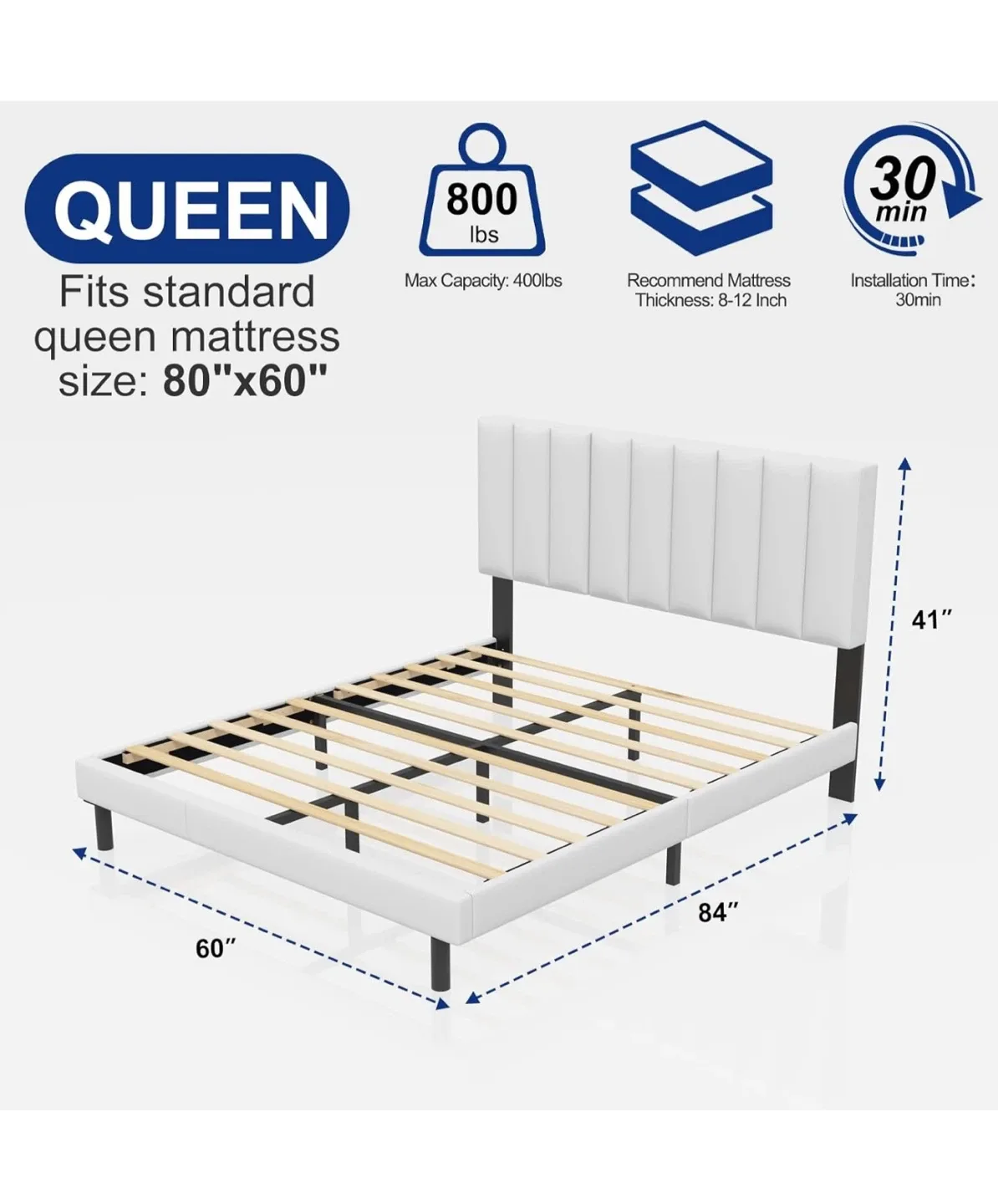 Sale on Queen Size Bed Frame with headboard image indicator(2)